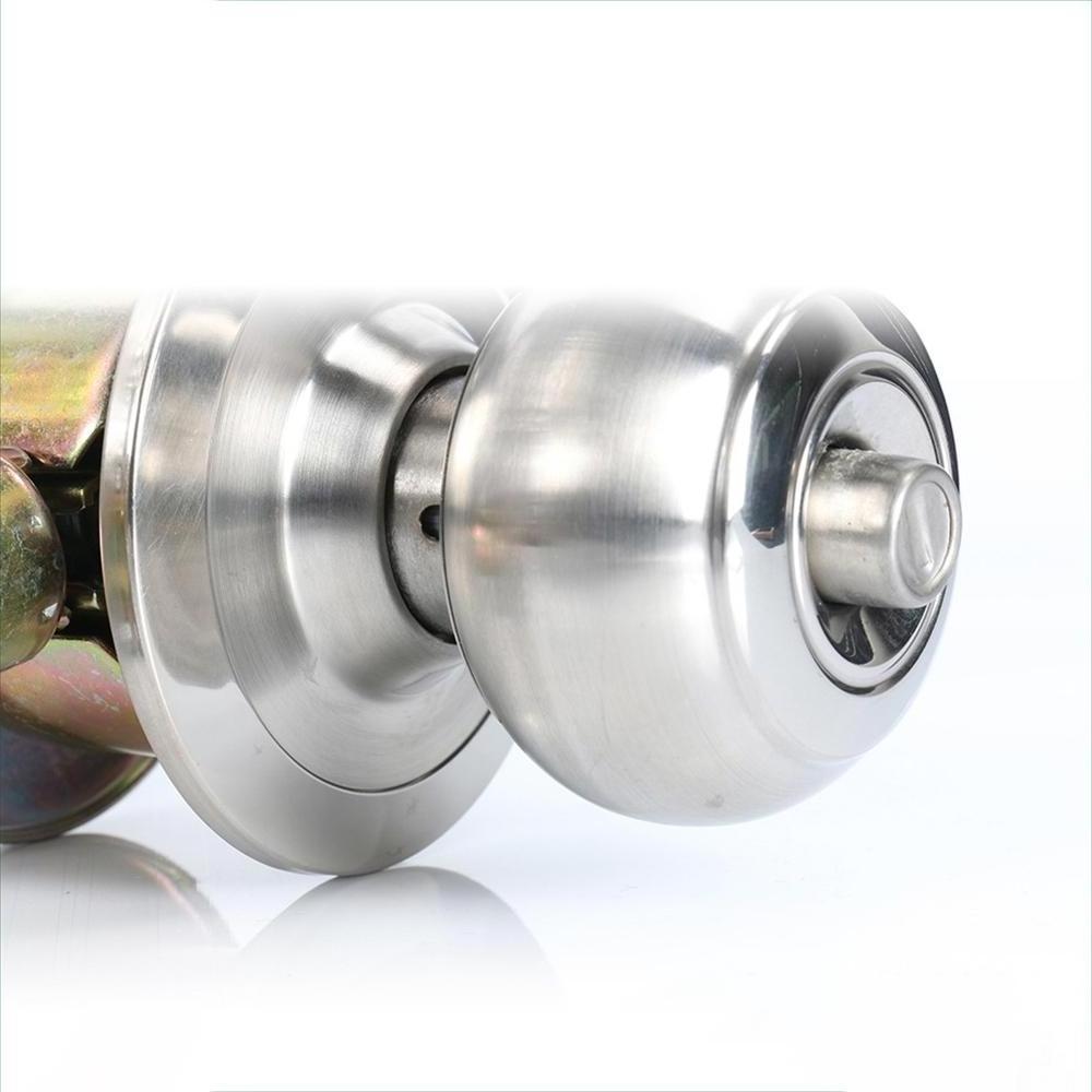 China factory cylindrical polished knob push button door lock