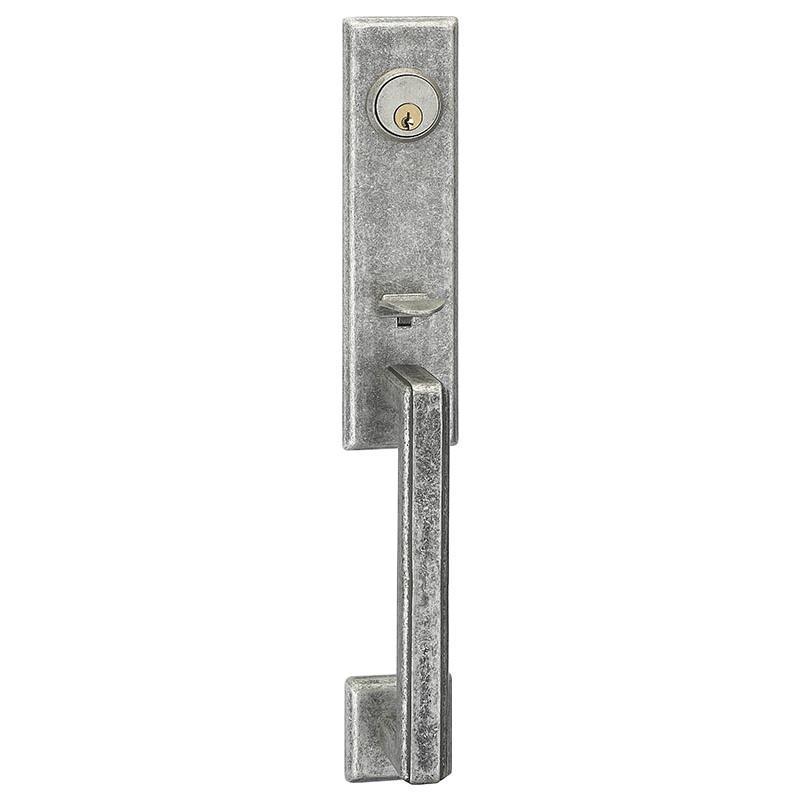 Steel gate tubular latch deadbolt black door handles lock