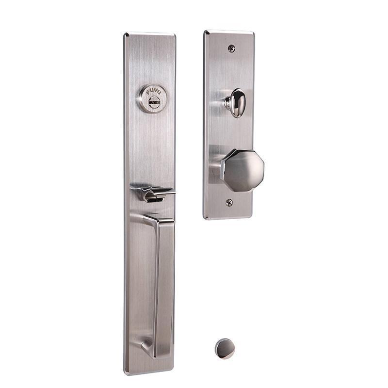 High security anti-panic stainless steel polished mortise gate lock