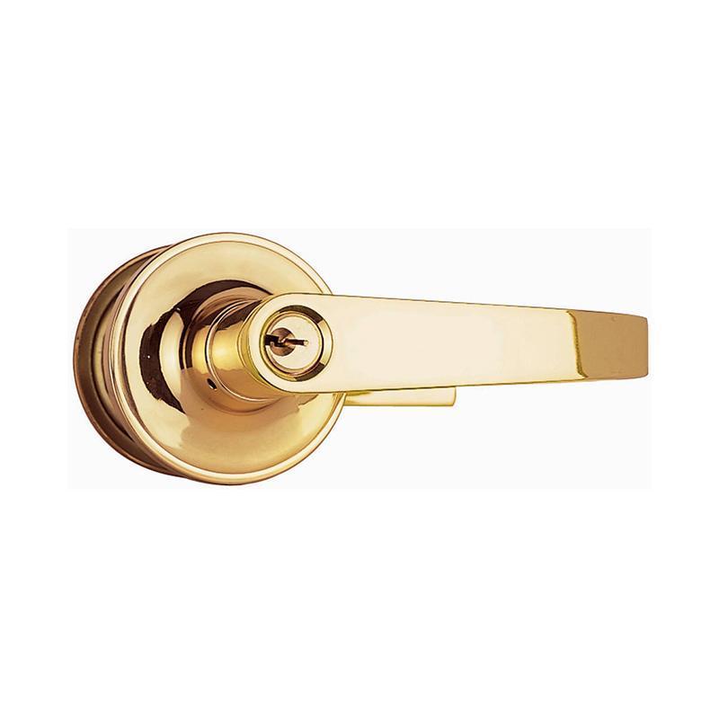 Adjustable latch tubular type lever handle door lock