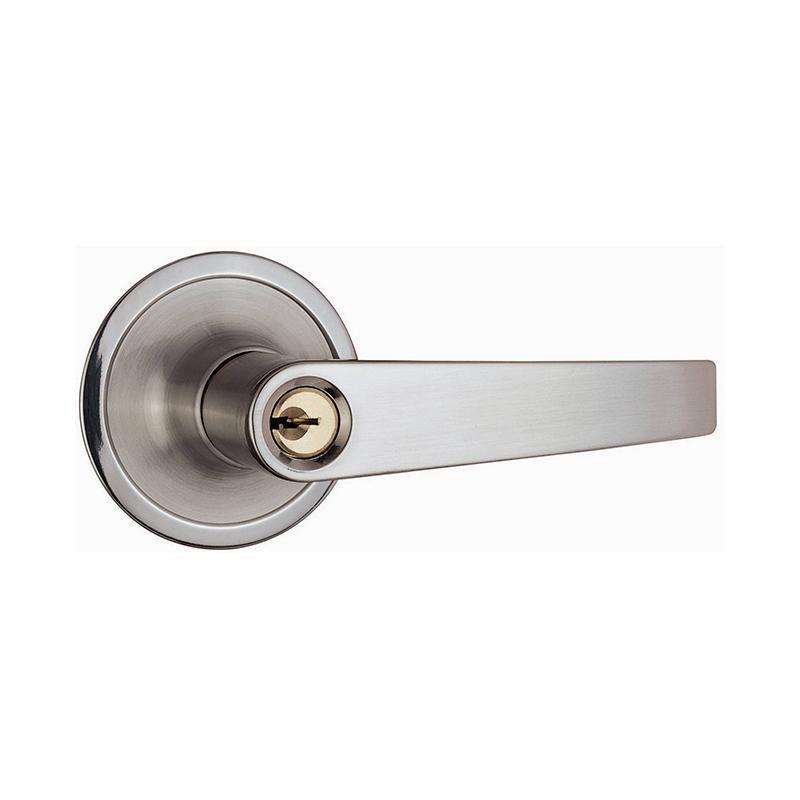 Adjustable latch tubular type lever handle door lock