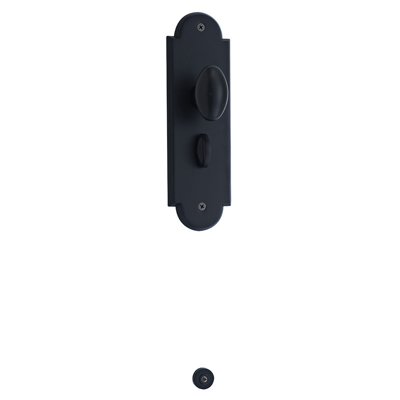 Residential Lock Entry Set Key Fob French Door Lock With Black Handles