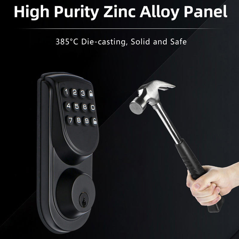 Factory Direct Password Keypad Unlock Door Lock Zinc Alloy Electronic Smart Deadbolt