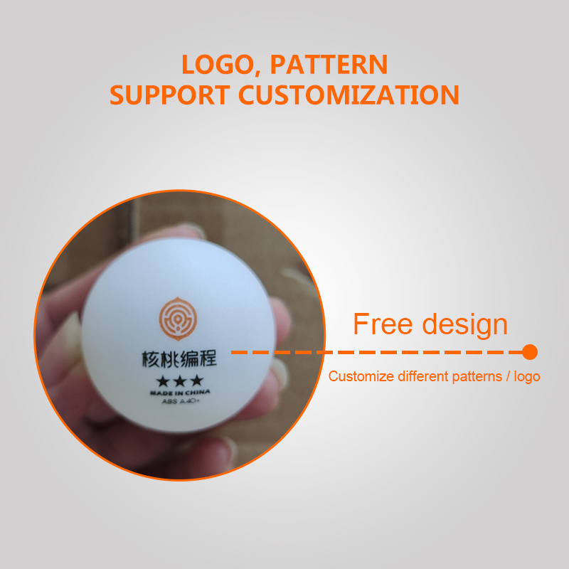 Custom Logo Seamless Ping Pong Balls ittf approved table tennis ball professional manufacturer