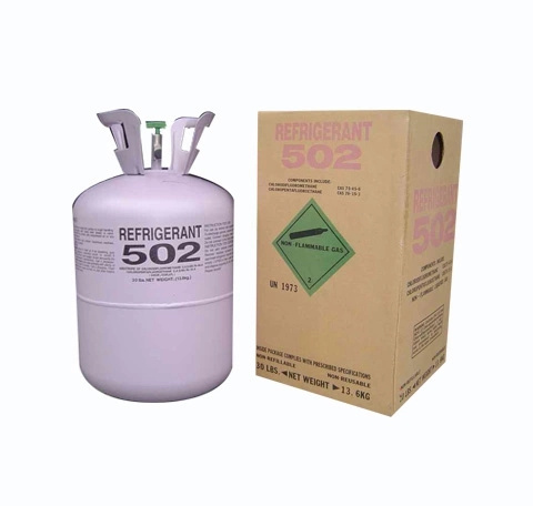 13.6kg purity more than 99.8% R502 refrigerant gas