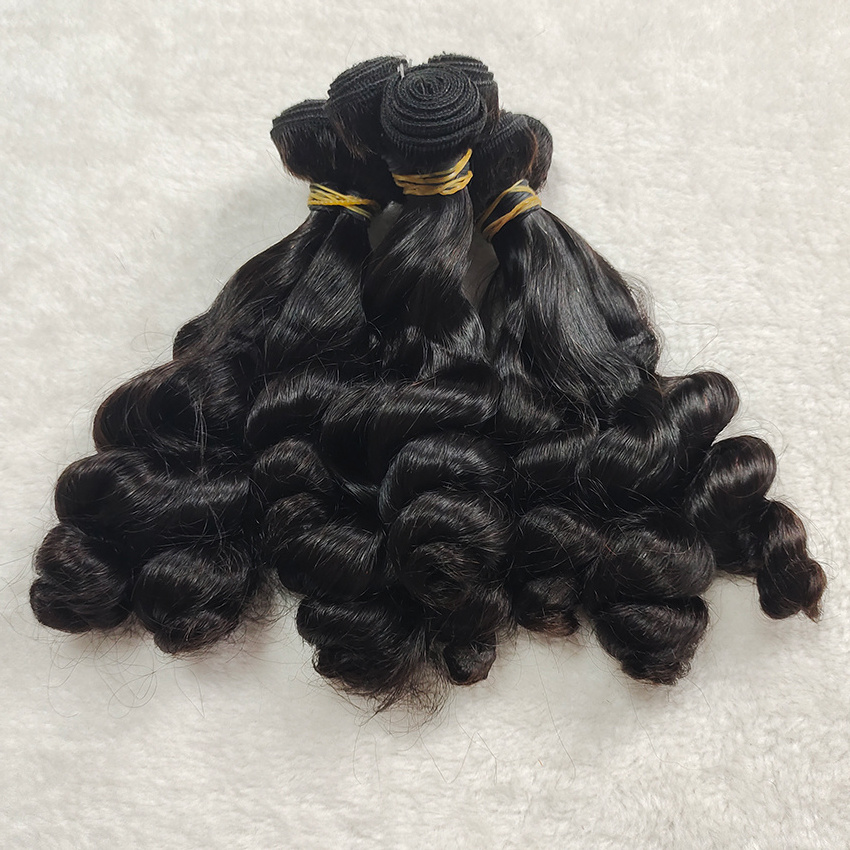 Remy Vietnam Pixie Bouncy Curls Hair Bundle 12a Grade High Quality Raw Virgin Vietnamese Super Double Drawn Human Funmi Hair