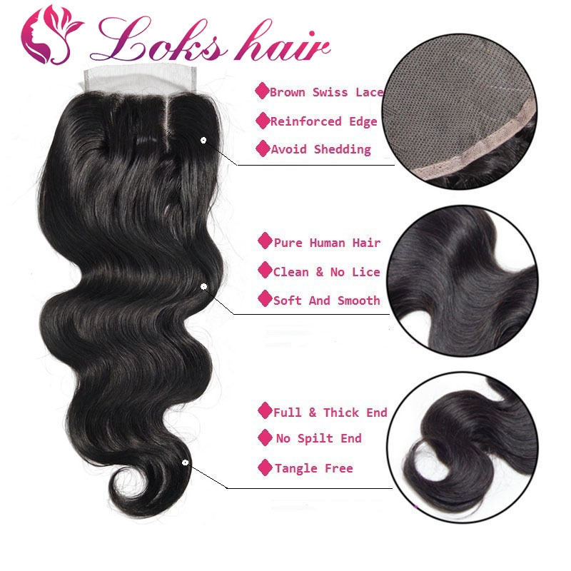 cheap wholesale brazilian virgin human hair piece silk base transparent full lace closure with baby hair online