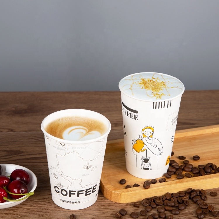 LOKYO custom logo printed take away insulated flocking cup hot drinks jolly cups coffee 3D paper cup