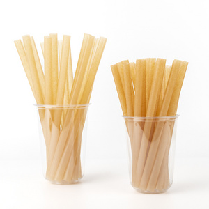 LOKYO wholesale degradable boba straw disposable individual packing eco sugarcane pla biodegradable straws