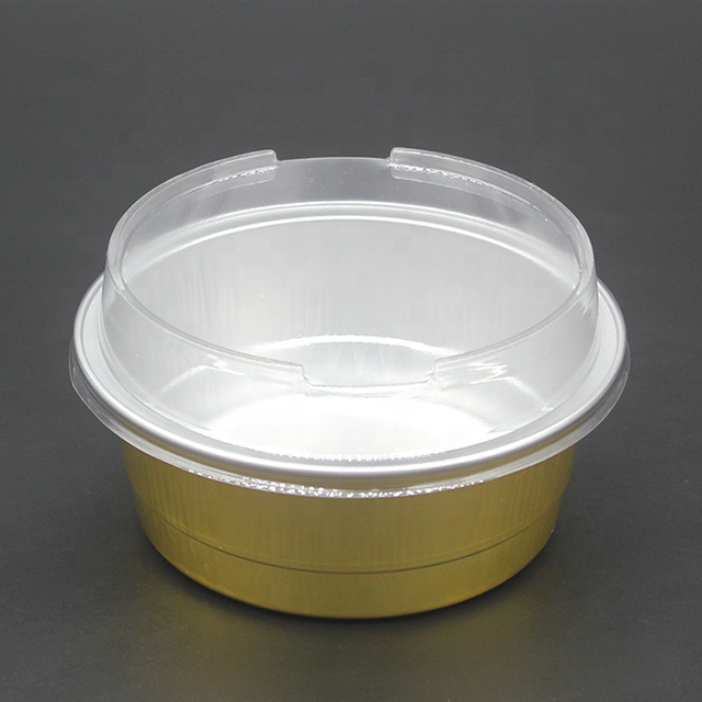 Food grade grilled fish grill package box insulated and thickened disposable golden aluminum foil lunch box