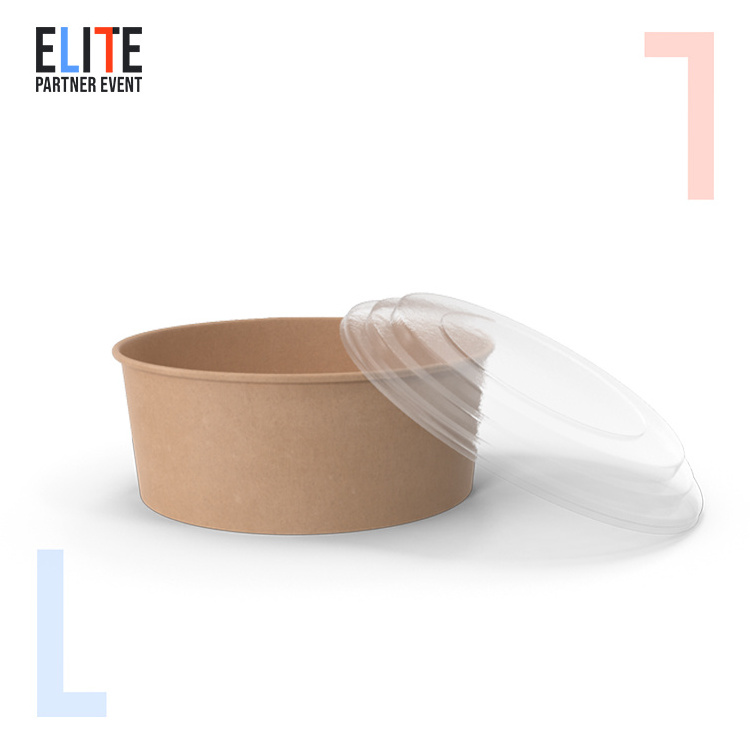 LOKYO separated tray salad disposable paper cups food packing containers paper soup bowl with lid