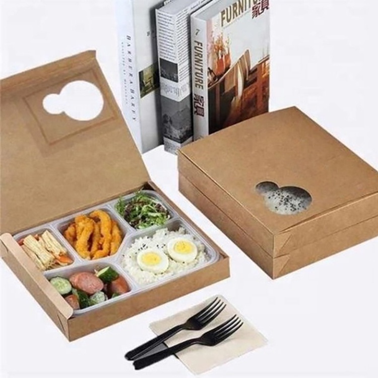 LOKYO wholesale custom printed food grade fried chicken chips packaging carrier fast food paper box with tray