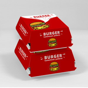 LOKYO Customized take away fast food packaging wholesale to go fried chicken hamburger burger box