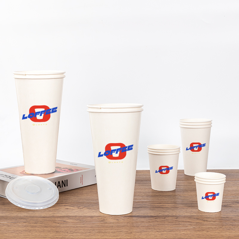 LOKYO Custom logo 1.3L takeaway vasos desechables para fiesta cold drink sodas 44oz single wall paper cup