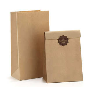 LOKYO Wholesale sandwich sac en papier kraft fast food packaging bag disposable takeaway kraft paper bag for toast bread