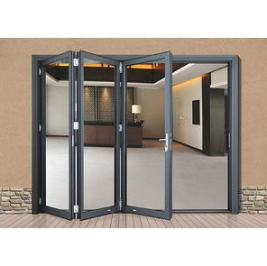 Furniture Glass Door Exterior Aluminum Horizontal Accordion Swing Doors System Bifold Garage Folding Doors For Rooms