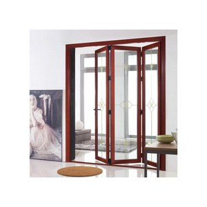 Furniture Glass Door Exterior Aluminum Horizontal Accordion Swing Doors System Bifold Garage Folding Doors For Rooms