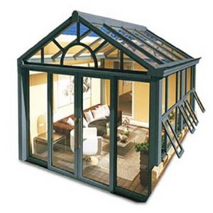 Aluminum Alloy Winter Garden Sunroom Low-E Sliding Glass Outdoor Veranda Greenhouse with Waterproof Feature Sunroom Greenhouse