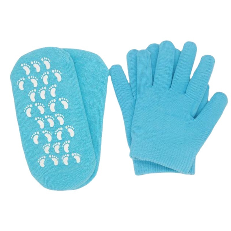 Reusable SPA Gel Socks & mittens Moisturizing whitening exfoliating cotton beauty hand foot care silicone socks