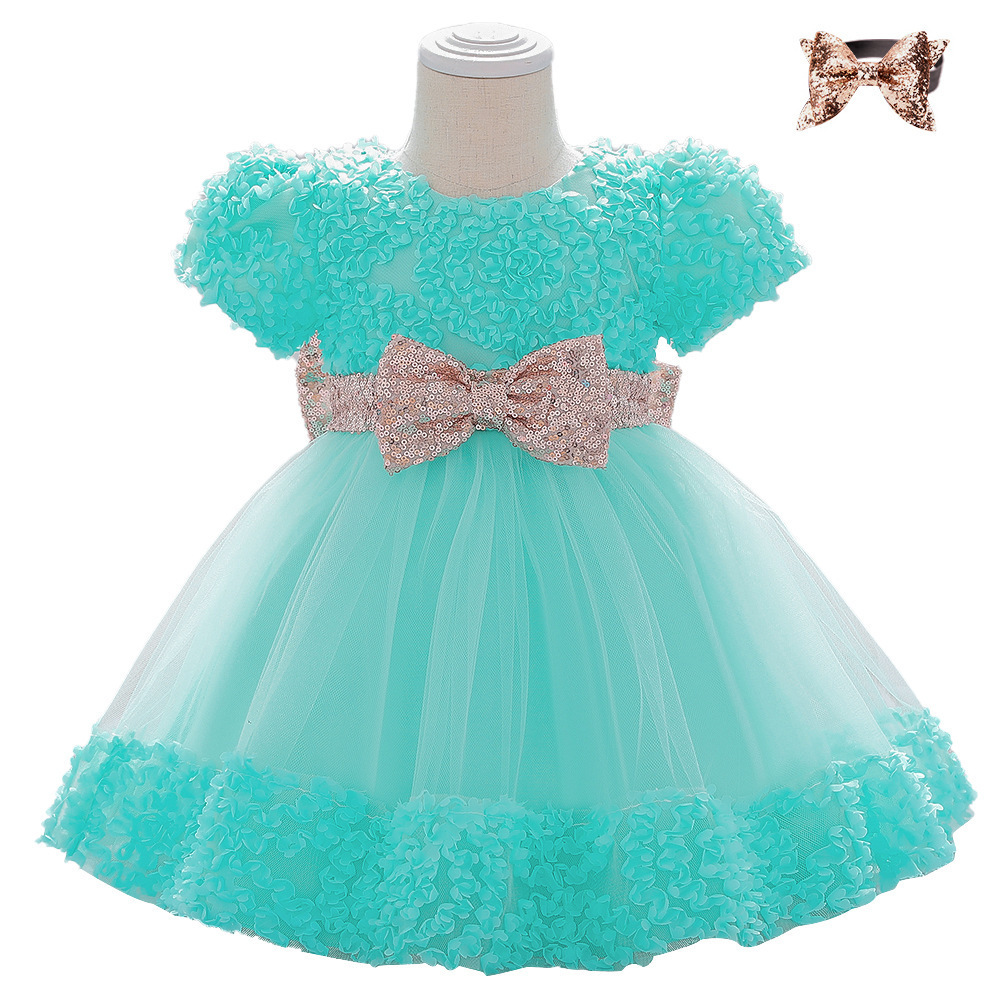 Gorgeous Baby Events Party Wear Tutu Tulle Infant Christening Gowns Girls Toddler Evening Dress Children's Princess Dresses