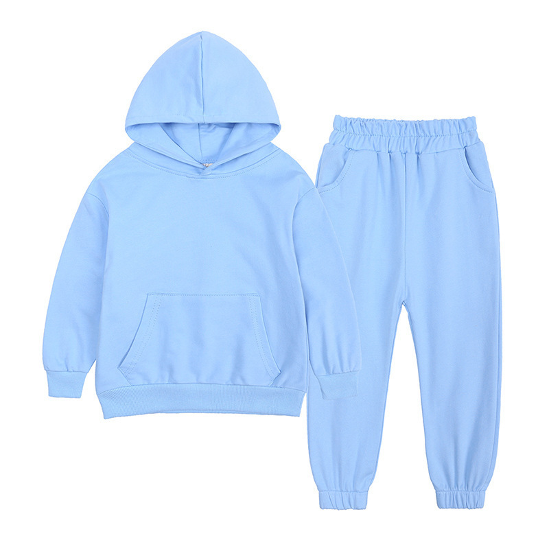 Baby Clothing Sets Fleece lining Hooded sweatshirt Tops Pants boy girl kid Tracksuit Sports Clothes