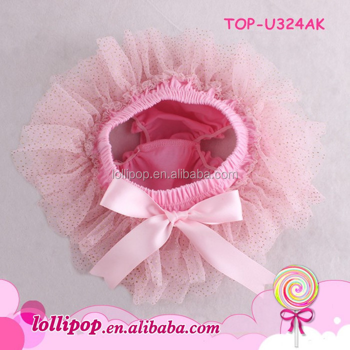 Lovely Baby Diaper Cover pink two tones All Around Chiffon Ruffle Tutu Baby Girls Bloomer infant rainbow chiffon tutu bloomer