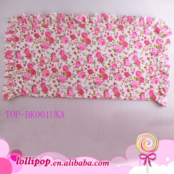 High Quality Very Soft Cotton Baby Blanket Girls Shower Gift Pink Floral Minky Dot Fleece Knitted Baby Blanket With Ruffle Trim