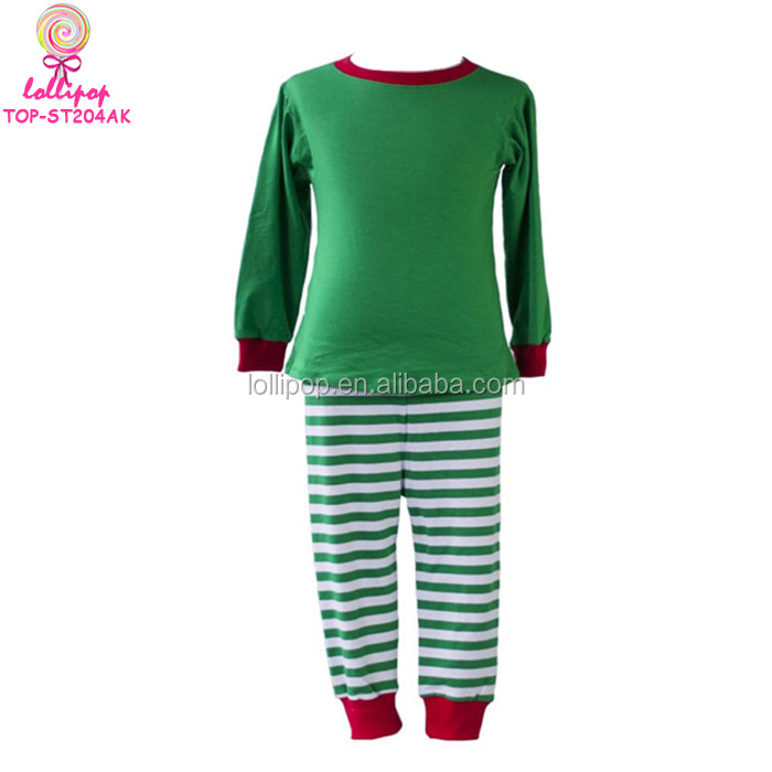 2PCS Xmas Kids Adults Family Matching Set Sleepwear Pyjamas Costume Stripes Christmas Blank Pajamas Wholesale Christmas Pajamas