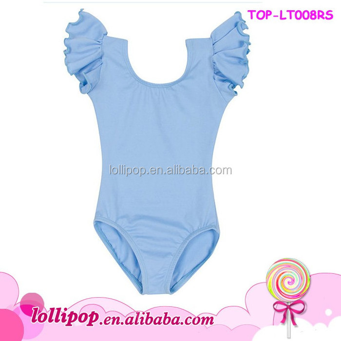 Baby Newest Leotard Design Beautiful Tropic Perfect Fit Girls Fancy Dance Leotards Kids Flutter Sleeve Leotard