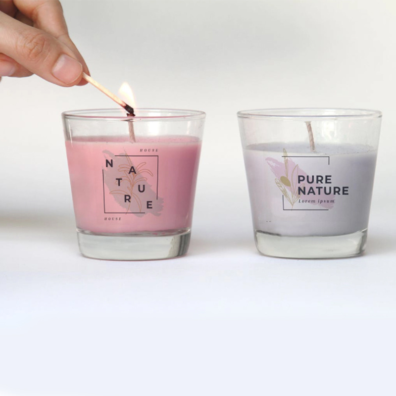 Non-toxic clean burning organic soy wax candle