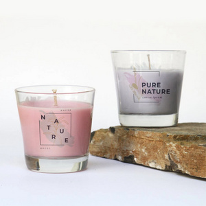 Non-toxic clean burning organic soy wax candle