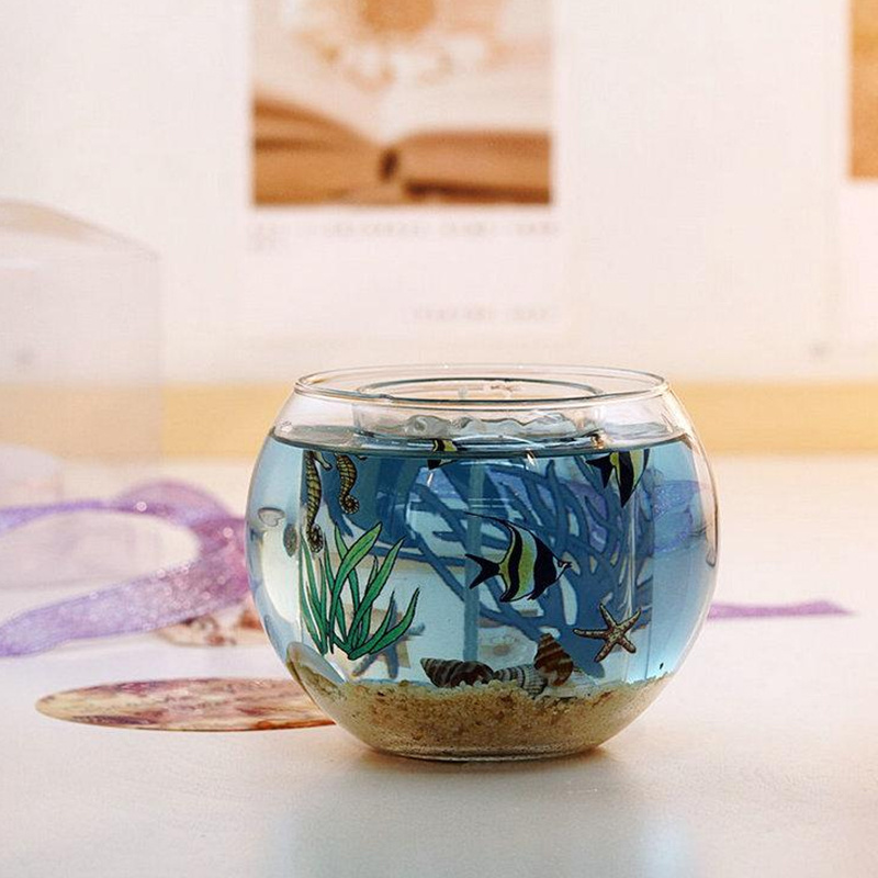 Creative Marine style design scented candles Ocean sea shell scented candles in glass jar