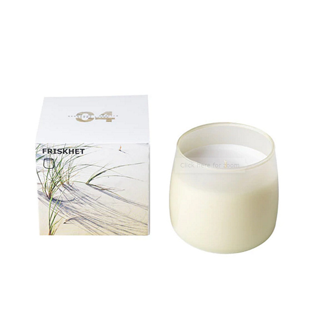 China factory wholesale luxury frosted white glass candle jar with metal gold lid Small transparent glass handmade candle