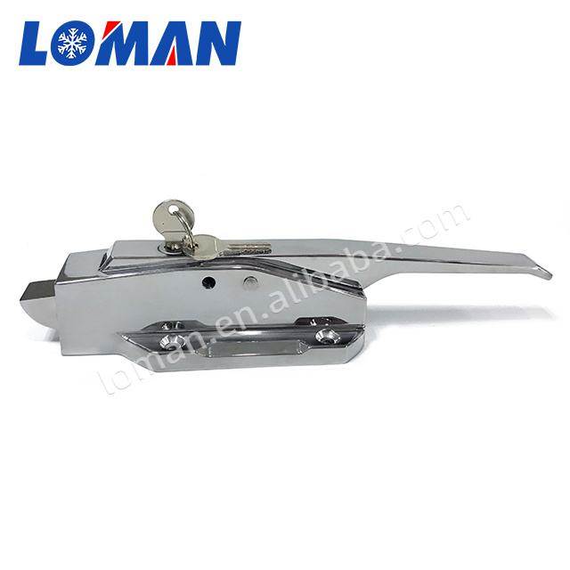 LOMAN stainless steel cold storage door lock convex door freezer safety handle locks