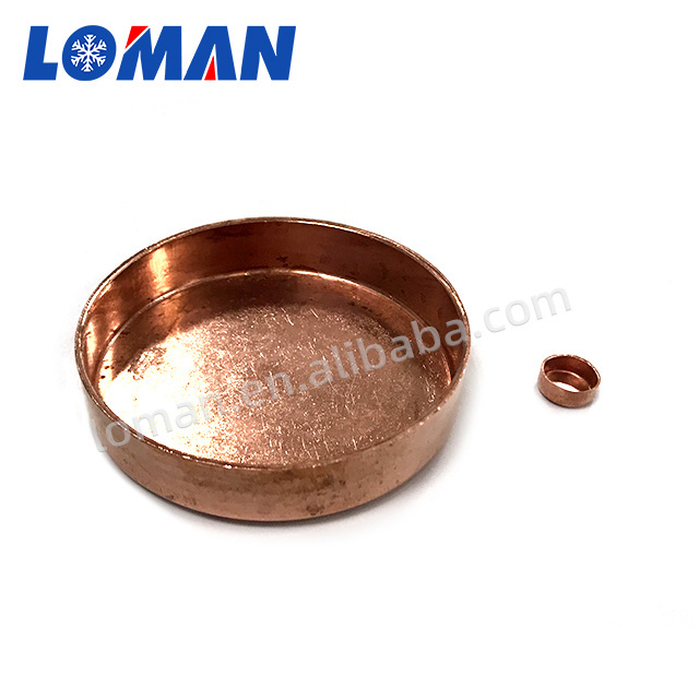 LOMAN Custom Copper Welding Pipe Fittings End Caps For Copper Pipe