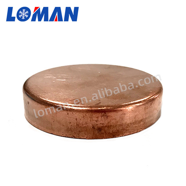 LOMAN Custom Copper Welding Pipe Fittings End Caps For Copper Pipe