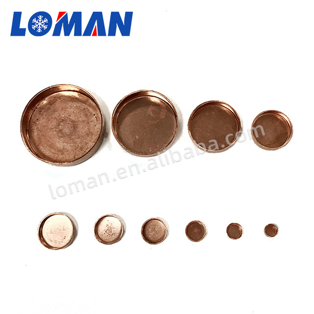 LOMAN Custom Copper Welding Pipe Fittings End Caps For Copper Pipe