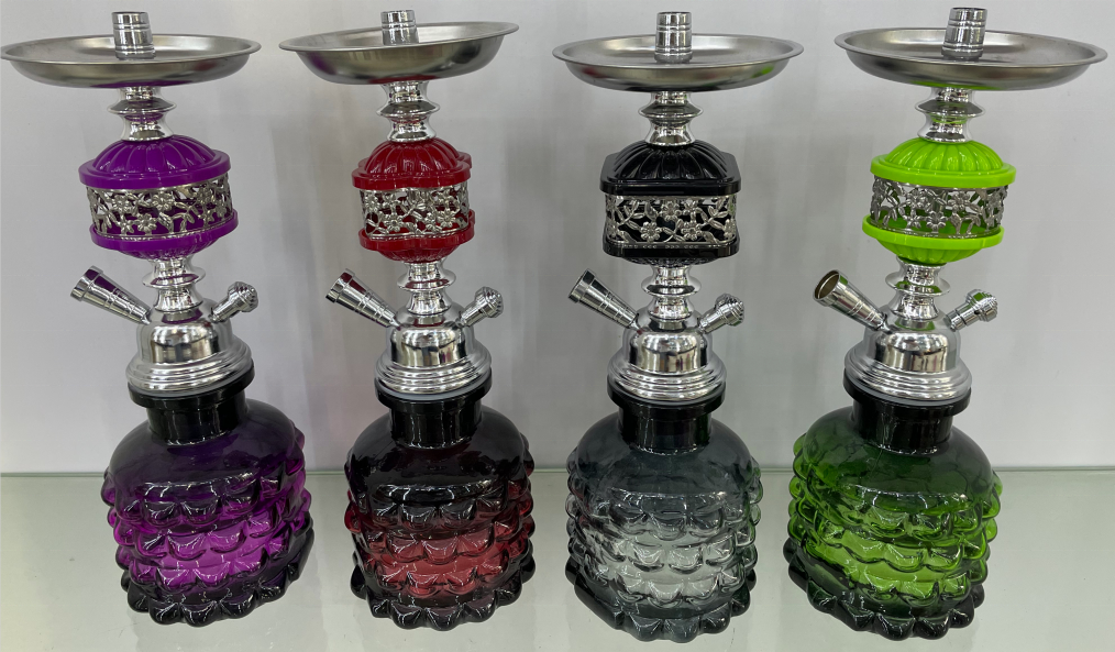 30cm Mini Small Ananas Style Hookah Shisha Cheap Price Metal Glass Chicha Narguile Factory Wholesale HM005