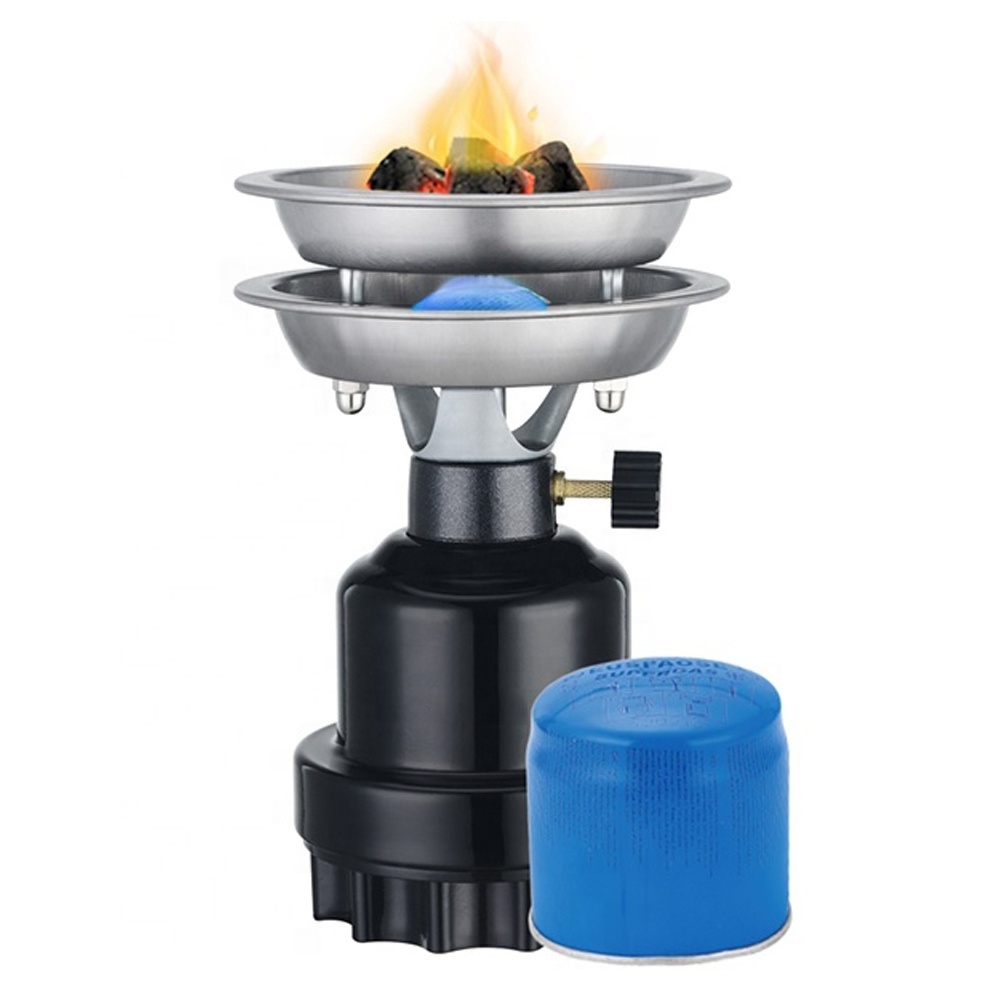 LOMINT Gas Hookah Charcoal Burner with 2 Trays Electric Coal Stove High Power Heater Shisha Accessories Wholesale Custom LMCS008