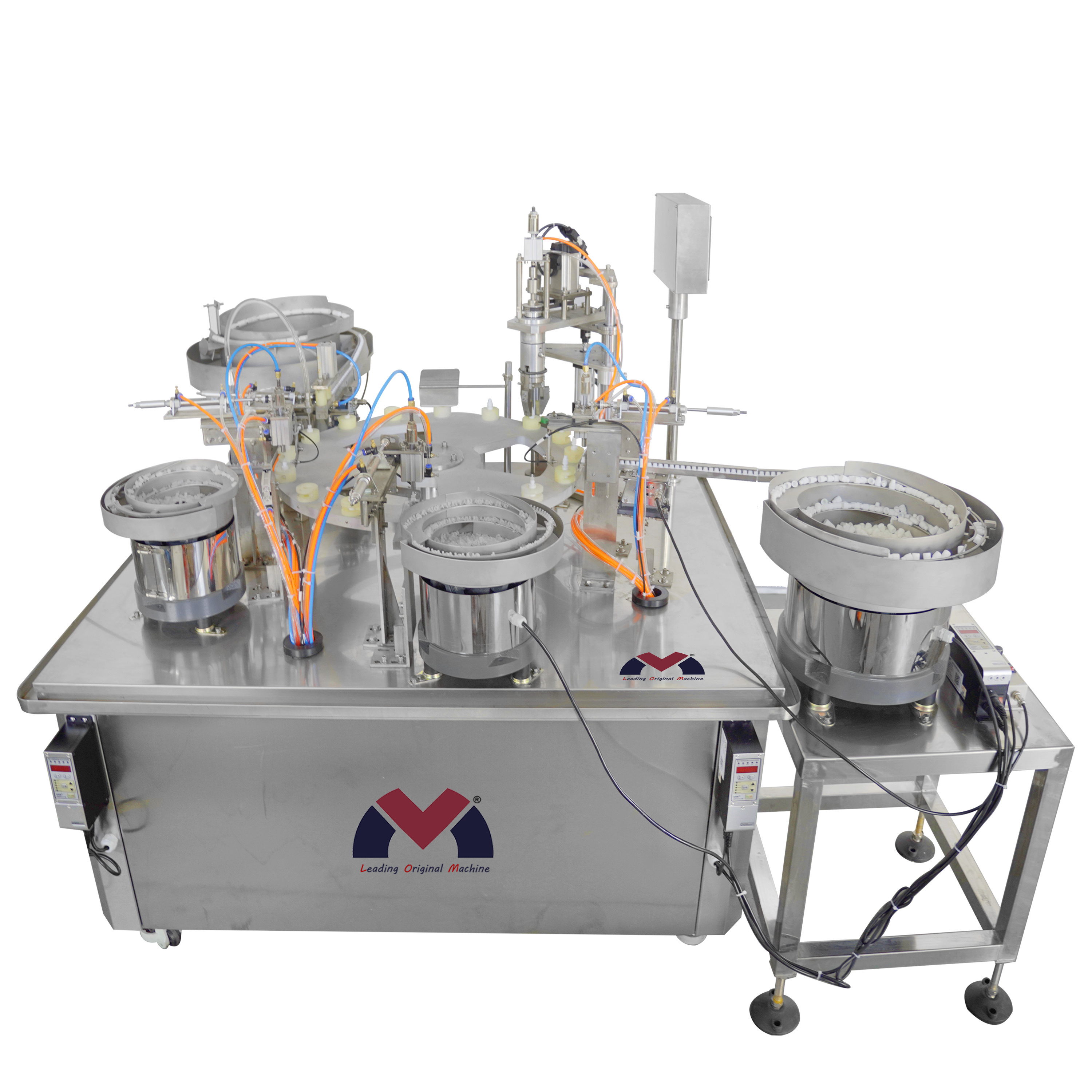 Monoblock Rotary Linear Filling Capping Machine for Roll on Wine Pet Aluminum Tin Can Jar Vial Dropper Bottle Prefilled Syringe