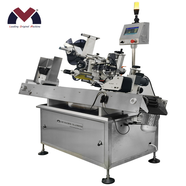 Automatic syringes labeling machine pop top pre roll tube labeling machine label applicator machine for tubes