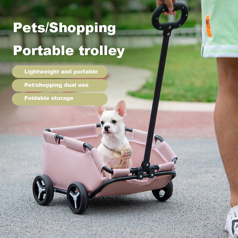 Pet Carrier 4 Wheels dog Stroller Cat Trolley Bag car for kid or shopping multifunctional pet stroller