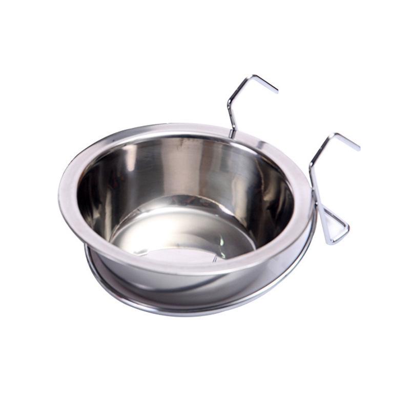 Pet Products Stainless Steel Hanging Pet Dog Bowls bird bowl food feeder for cage