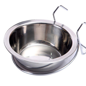 Pet Products Stainless Steel Hanging Pet Dog Bowls bird bowl food feeder for cage