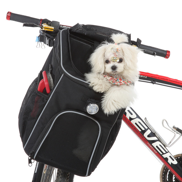 Folding Bike Basket Pet Cat Dog Carrier Front Removable Bicycle Cycling Bag dog bag for bike