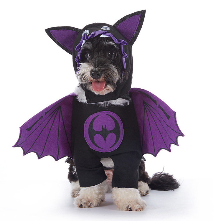 Halloween Christmas Pet Clothes Bat Pumpkin Funny Dress Up Cartoon Dog Clothes dog Costumes