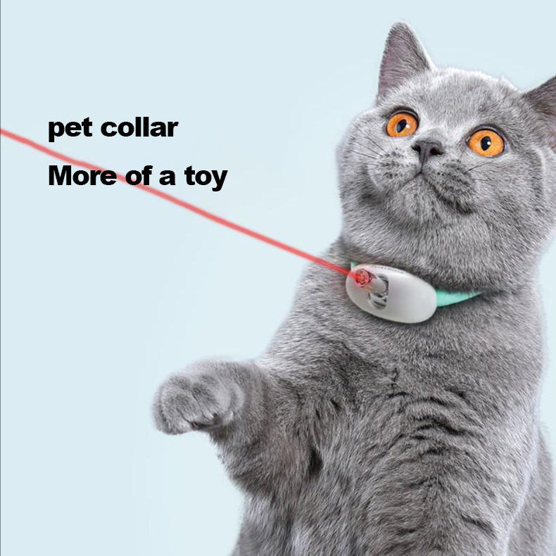 Electric Automatic Cat Toys Upgraded Interactive laser Toys for Indoor Cats Wearable Electronic Collar