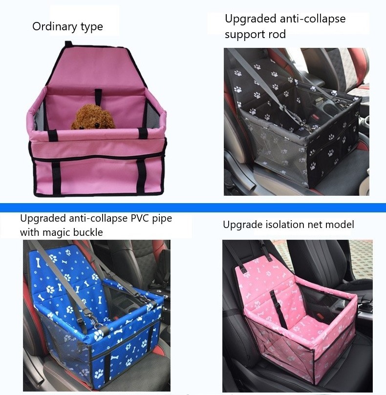 Durable Breathable Pet Dog Car Seat bag Cover Waterproof Folding Hammock cat Carriers Bag Carrier pet bag for car