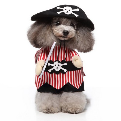 Customized Halloween Cosplay Small Dog Funny Upright Puppy Christmas Dress Up Pet dog costume