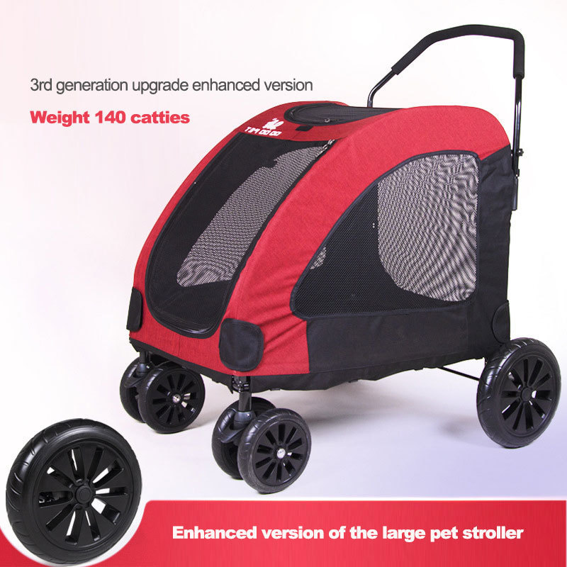 Large Pet Stroller Elderly Dog Stroller Giant Sick and Sick Dog Extra Large Stroller